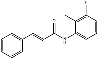 2-Propenamide, N-(3-fluoro-2-methylphenyl)-3-phenyl-, (2E)- 结构式