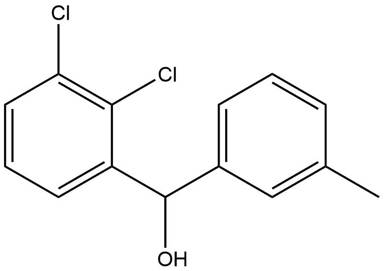 2,3-Dichloro-α-(3-methylphenyl)benzenemethanol 结构式