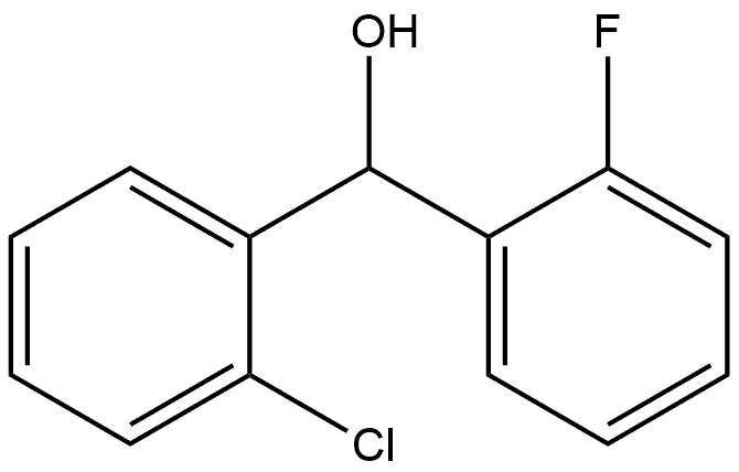 2-Chloro-α-(2-fluorophenyl)benzenemethanol 结构式