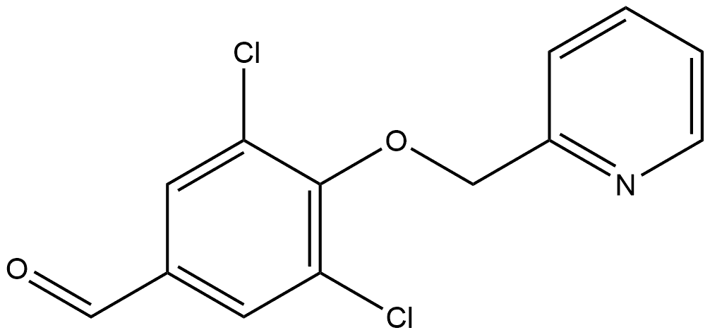3,5-Dichloro-4-(2-pyridinylmethoxy)benzaldehyde 结构式