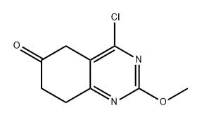 4-氯-2-甲氧基-7,8-二氢喹唑啉-6(5H)-酮 结构式