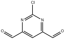 4,6-Pyrimidinedicarboxaldehyde, 2-chloro- 结构式