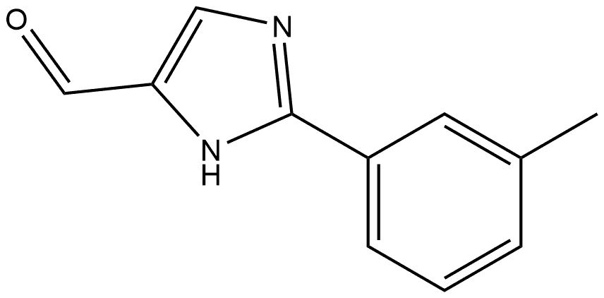 2-(间甲苯基)-1H-咪唑-5-甲醛 结构式