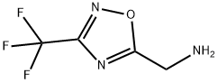 (3-(三氟甲基)-1,2,4-噁二唑-5-基)甲胺 结构式