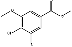 3,4-二氯-5-甲氧基苯甲酸甲酯 结构式