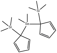 Stannane, dimethylbis[1-(trimethylsilyl)-2,4-cyclopentadien-1-yl]- 结构式