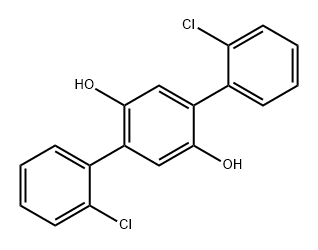 [1,1':4',1''-Terphenyl]-2',5'-diol, 2,2''-dichloro- 结构式