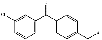 Methanone, [4-(bromomethyl)phenyl](3-chlorophenyl)- 结构式