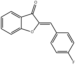 3(2H)-Benzofuranone, 2-[(4-fluorophenyl)methylene]-, (2Z)- 结构式