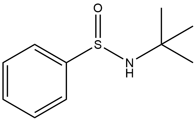 Benzenesulfinamide, N-(1,1-dimethylethyl)- 结构式