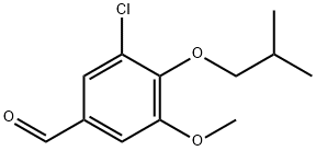 3-Chloro-4-isobutoxy-5-methoxybenzaldehyde 结构式