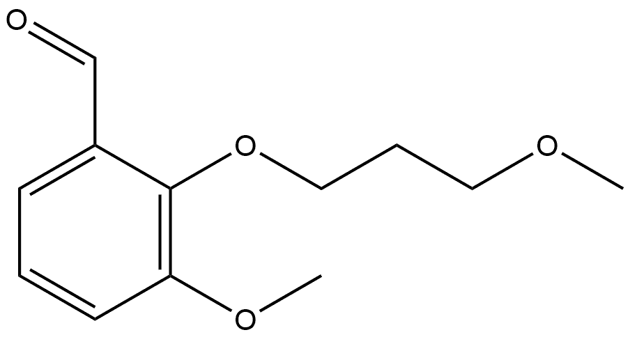 3-Methoxy-2-(3-methoxypropoxy)benzaldehyde 结构式