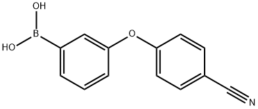 Boronic acid, B-[3-(4-cyanophenoxy)phenyl]- 结构式