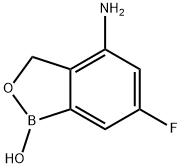 4-氨基-6-氟苯并[C][1,2]氧硼杂环戊烷-1(3H)-醇 结构式