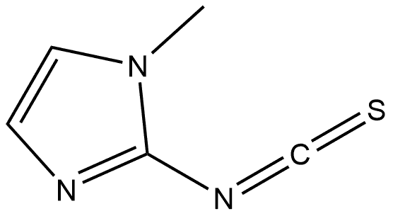 2-异硫氰基-1-甲基-1H-咪唑 结构式