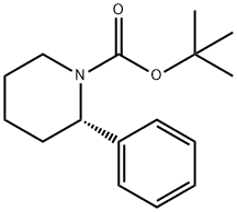 t-Butyl (S)-2-phenylpiperidine-1-carboxylate 结构式