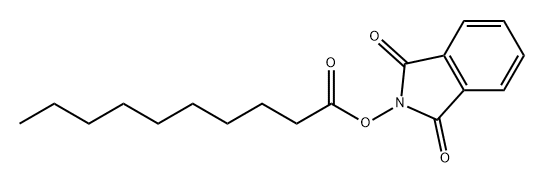1,3-二氧代-2,3-二氢-1H-异吲哚-2-基癸酸酯 结构式