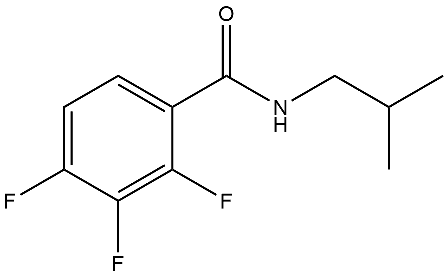 2,3,4-Trifluoro-N-(2-methylpropyl)benzamide 结构式