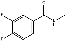 3,4-二氟-N-甲基苯甲酰胺 结构式