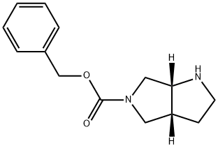 (3AR,6AR)-六氢吡咯并[3,4-B]吡咯-5-羧酸苄酯 结构式