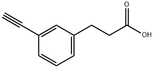 3-(3-乙炔基苯基)丙酸 结构式