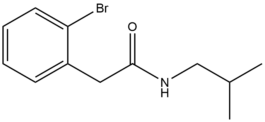 2-Bromo-N-(2-methylpropyl)benzeneacetamide 结构式