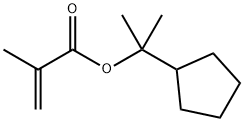 2-Propenoic acid, 2-methyl-, 1-cyclopentyl-1-methylethyl ester 结构式