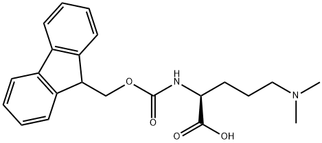 L-Ornithine, N2-[(9H-fluoren-9-ylmethoxy)carbonyl]-N5,N5-dimethyl- 结构式