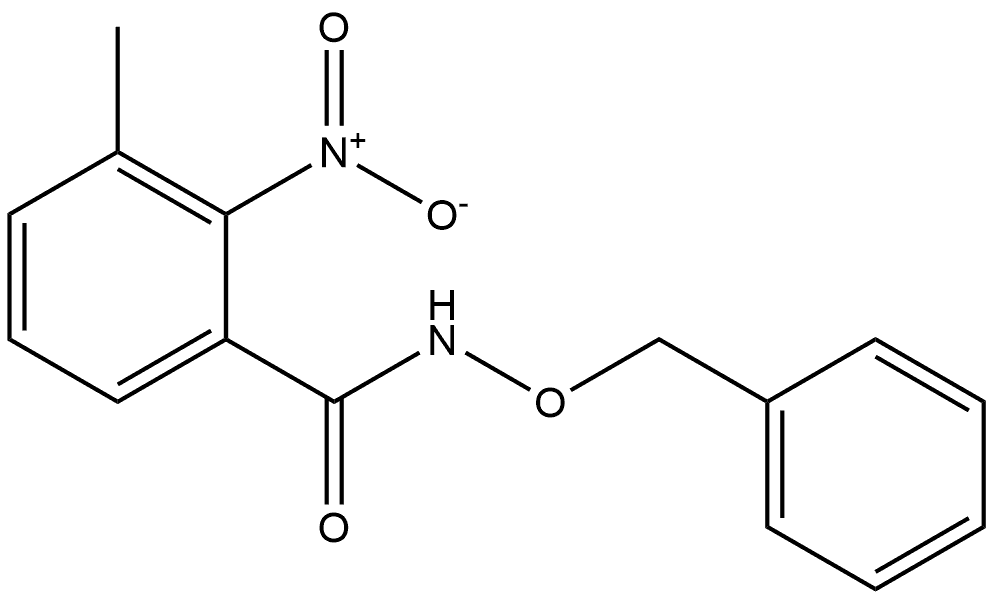 N-(benzyloxy)-3-methyl-2-nitrobenzamide 结构式