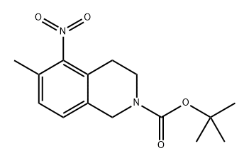 tert-butyl 6-methyl-5-nitro-3,4-dihydroisoquinoline-2(1H)-carboxylate 结构式