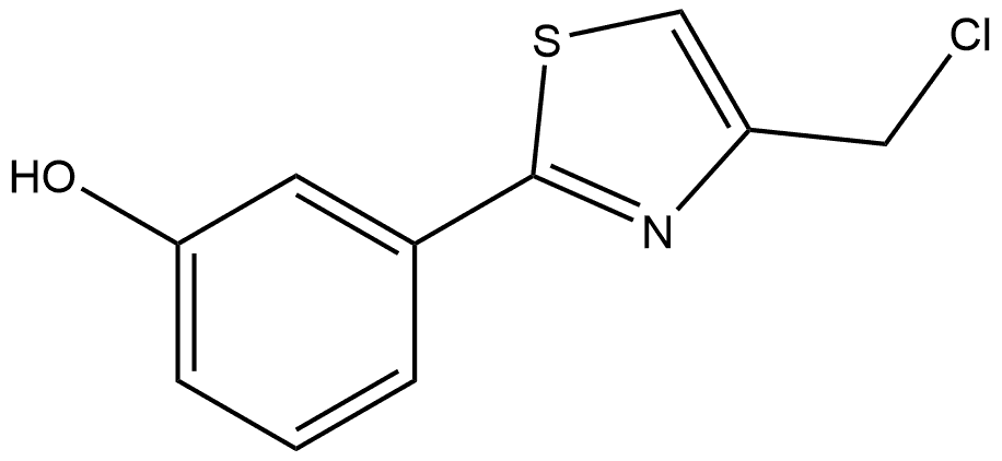 3-(4-chloromethyl-thiazol-2-yl)-phenol 结构式