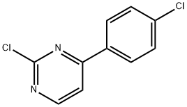 Pyrimidine, 2-chloro-4-(4-chlorophenyl)- 结构式