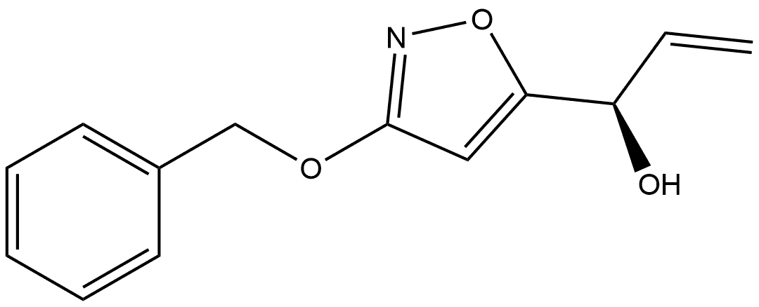 5-Isoxazolemethanol, α-ethenyl-3-(phenylmethoxy)-, (αR)- 结构式