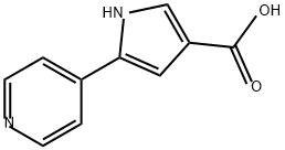 1H-Pyrrole-3-carboxylic acid, 5-(4-pyridinyl)- 结构式