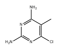6-氯-5-甲基嘧啶-2,4-二胺 结构式