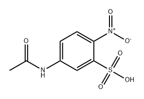 Benzenesulfonic acid, 5-(acetylamino)-2-nitro- 结构式