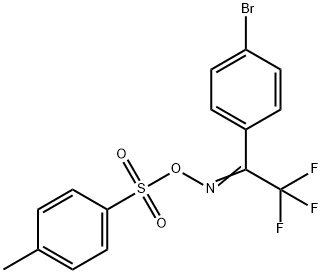 1-(4-溴苯基)-2,2,2-三氟乙酮 O-(对甲苯磺酰基)肟 结构式