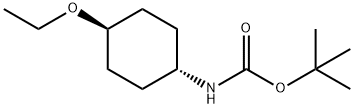 Carbamic acid, N-?(trans-?4-?ethoxycyclohexyl)?-?, 1,?1-?dimethylethyl ester 结构式