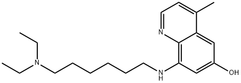 8-((6-(Diethylamino)hexyl)amino)-4-methylquinolin-6-ol 结构式