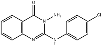 4(3H)-Quinazolinone, 3-amino-2-[(4-chlorophenyl)amino]-