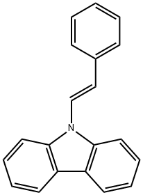 9H-Carbazole, 9-[(1E)-2-phenylethenyl]- 结构式