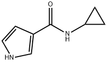 1H-Pyrrole-3-carboxamide, N-cyclopropyl- 结构式