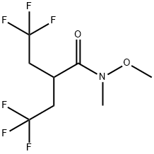 Butanamide, 4,4,4-trifluoro-N-methoxy-N-methyl-2-(2,2,2-trifluoroethyl)- 结构式