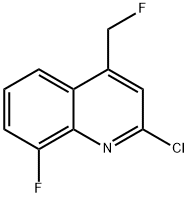 Quinoline, 2-chloro-8-fluoro-4-(fluoromethyl)- 结构式