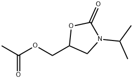 2-Oxazolidinone, 5-[(acetyloxy)methyl]-3-(1-methylethyl)- 结构式