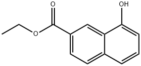 2-Naphthalenecarboxylic acid, 8-hydroxy-, ethyl ester 结构式