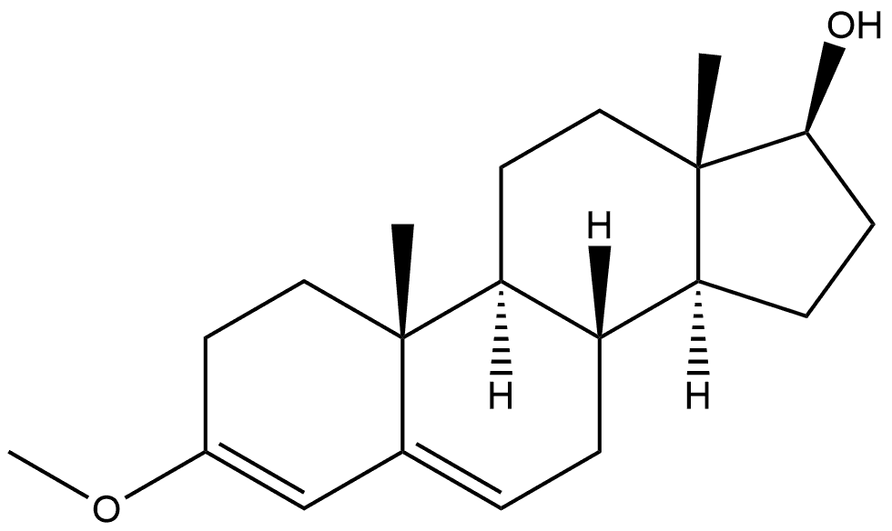 Androsta-3,5-dien-17-ol, 3-methoxy-, (17β)- 结构式