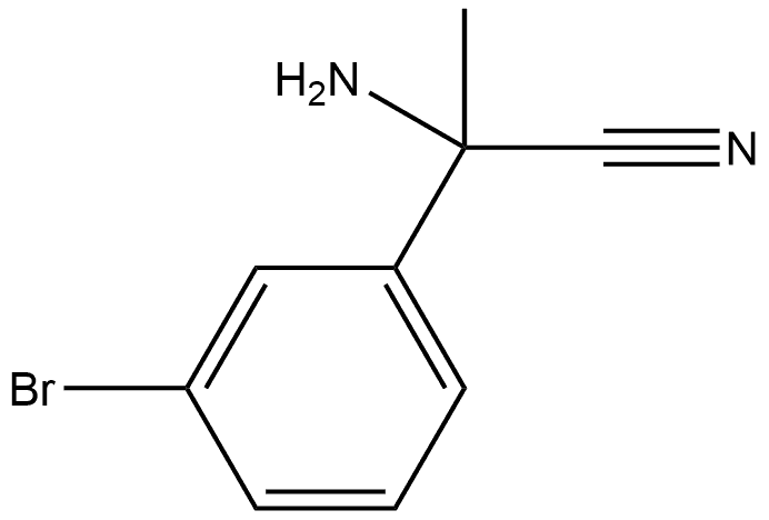 Benzeneacetonitrile, α-amino-3-bromo-α-methyl- 结构式