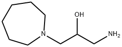 1-氨基-3-(氮杂环庚烷-1-基)丙烷-2-醇 结构式