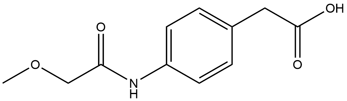 4-[(2-Methoxyacetyl)amino]benzeneacetic acid 结构式